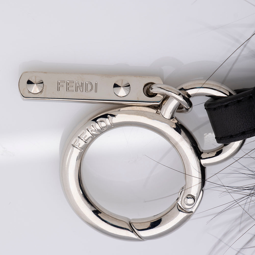 Fendi Fox Fur Shearling Pinky Punky Monster Bag Bug Charm (SHF-17233)