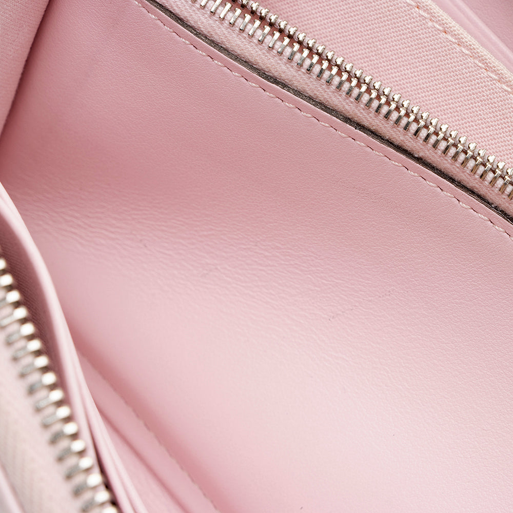 Fendi Leather Multicolor Studded Zip Around Wallet (SHF-17219)