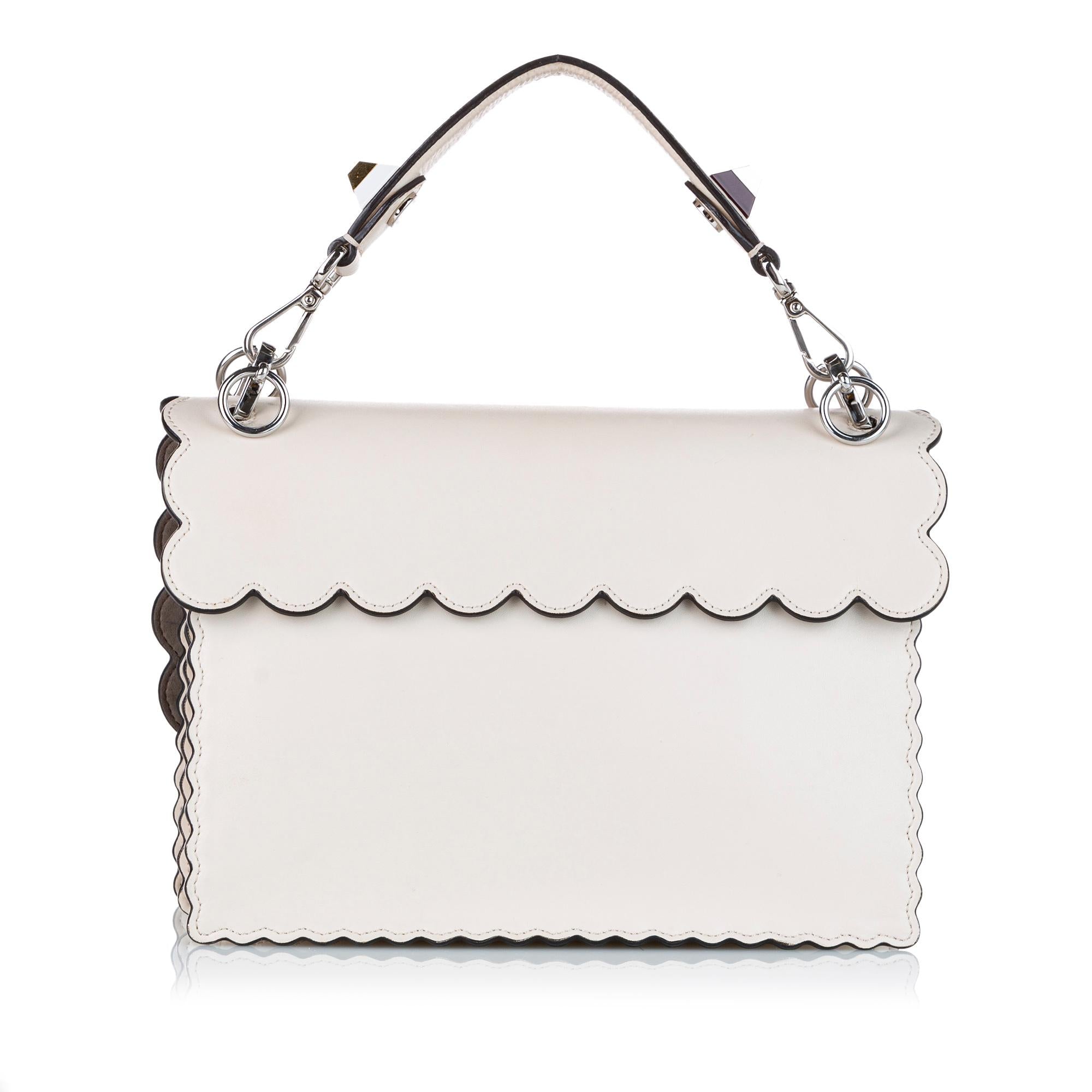 Fendi Mini Kan I Leather Satchel (SHG-21674)