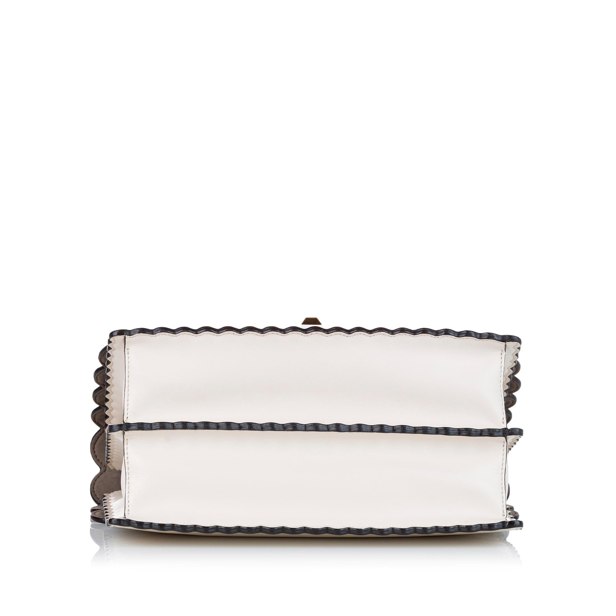 Fendi Mini Kan I Leather Satchel (SHG-21674)