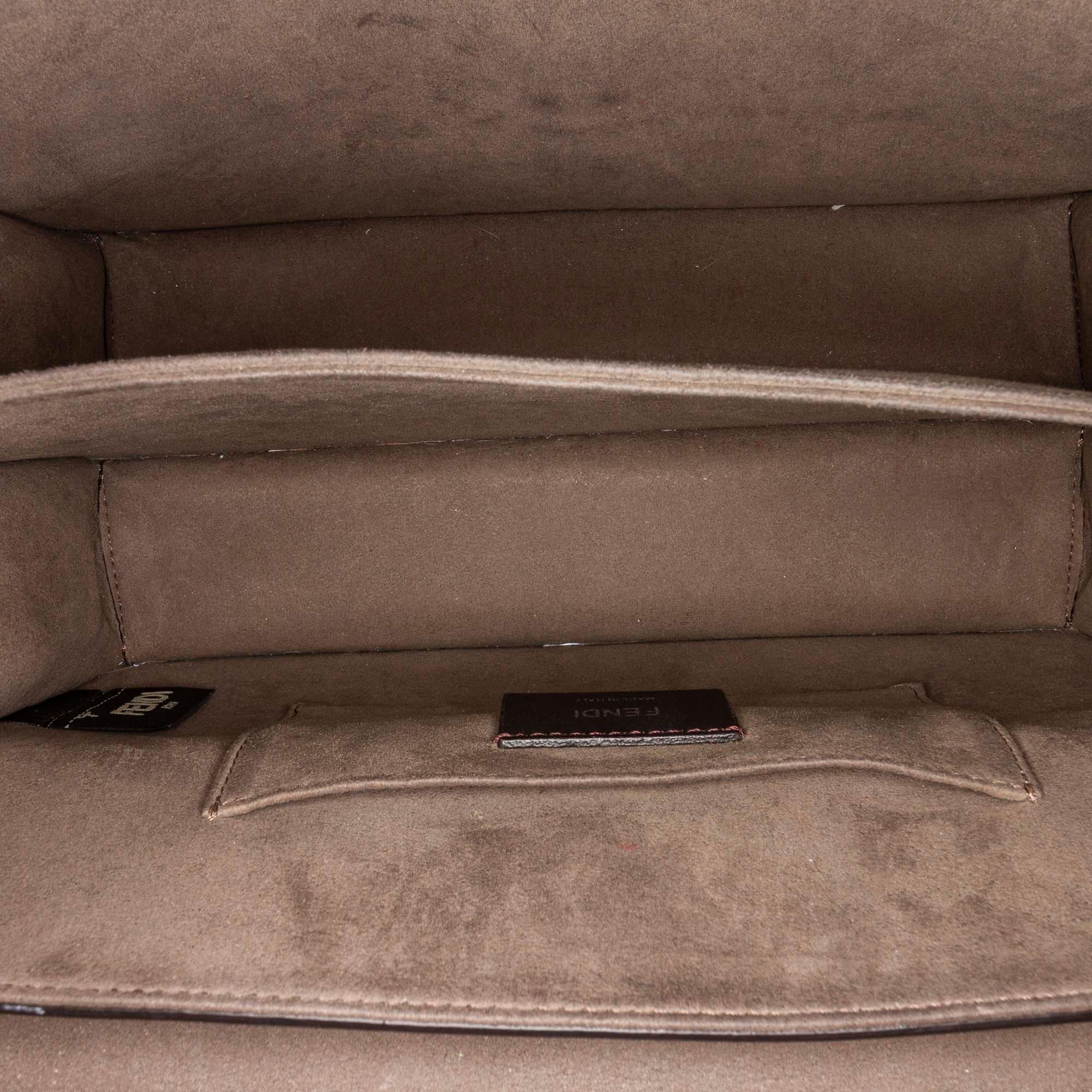 Fendi Mini Kan I Leather Satchel (SHG-21674)