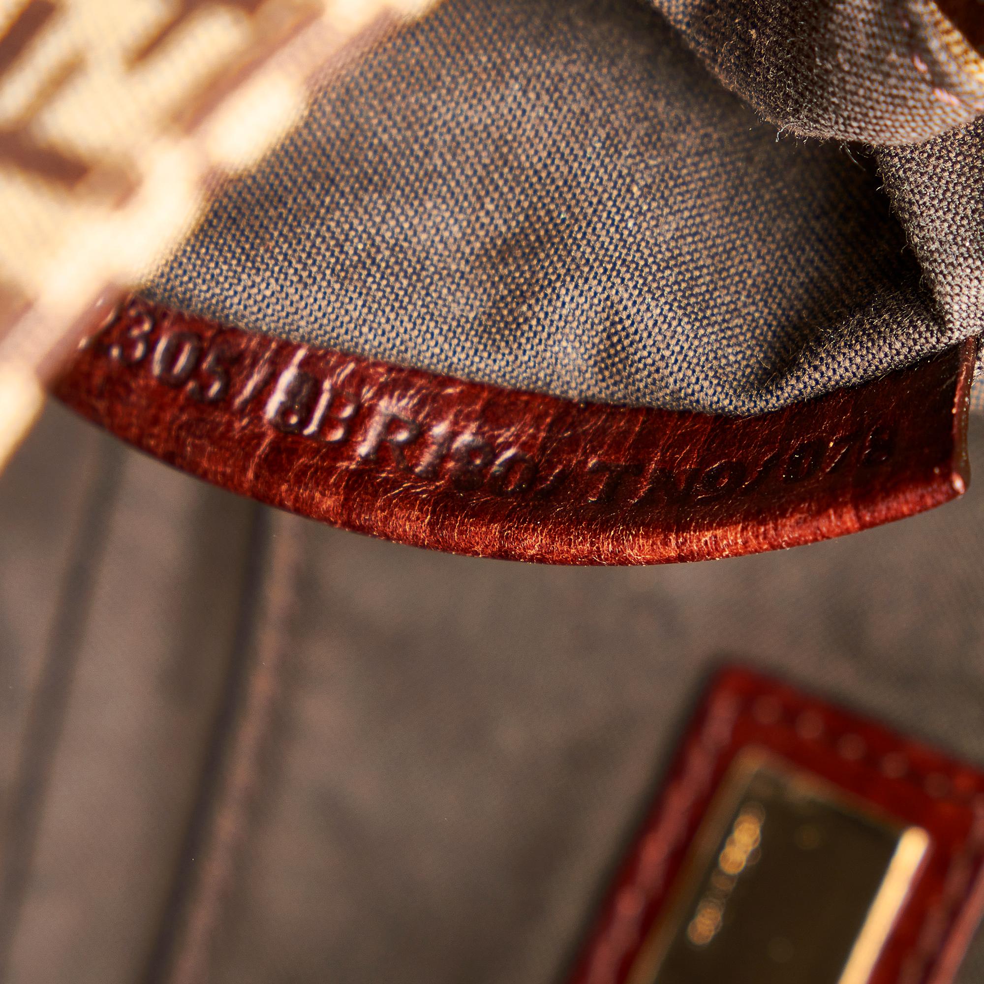 Fendi Mini Zucchino Canvas Mamma Baguette (SHG-26703)