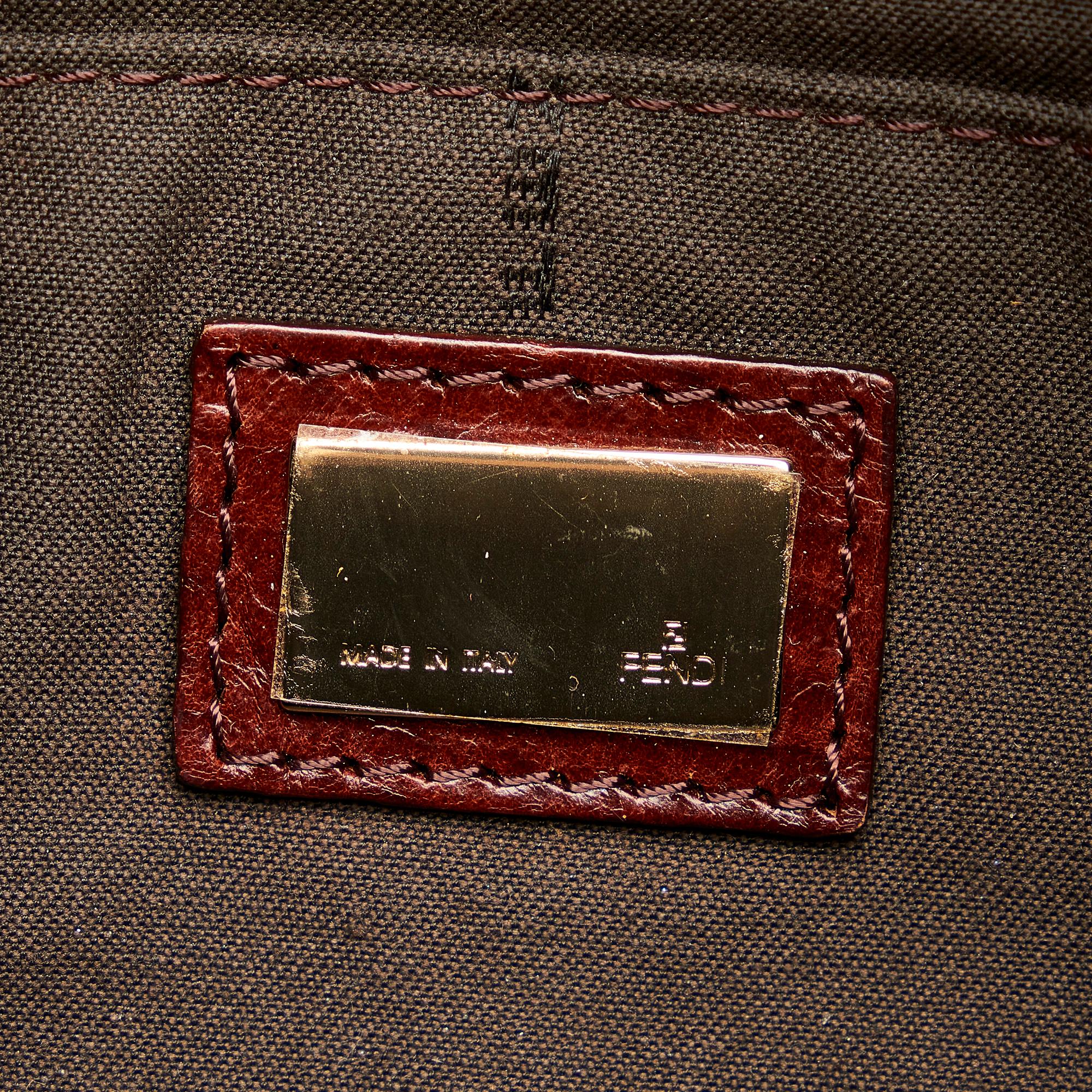 Fendi Mini Zucchino Canvas Mamma Baguette (SHG-26703)