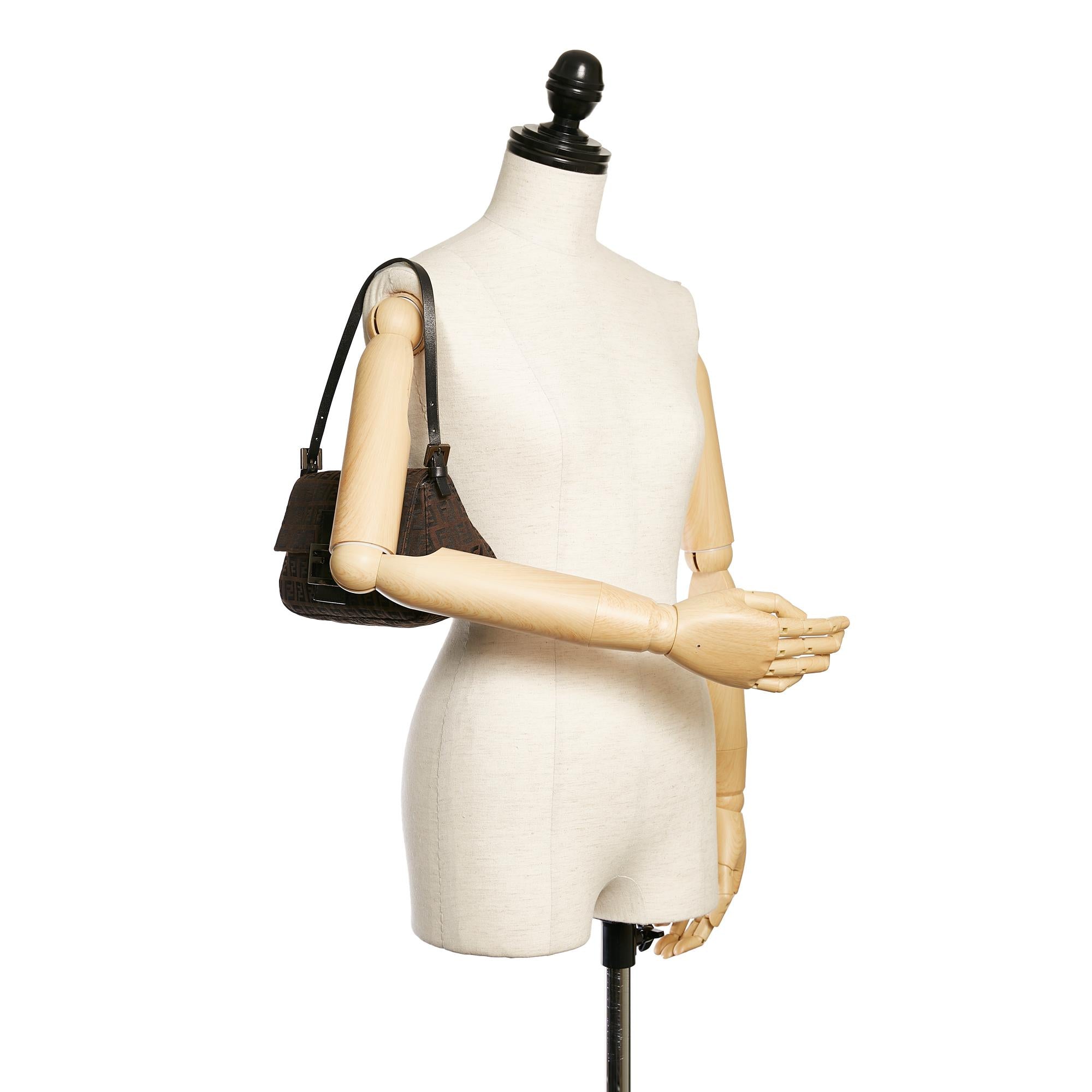 Fendi Mini Zucchino Canvas Mamma Baguette (SHG-28605)