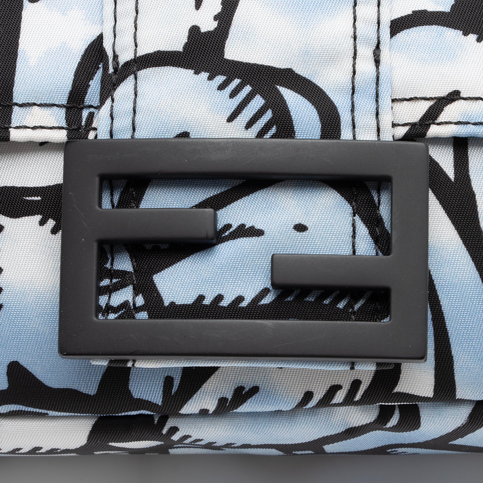 Fendi Nylon Floral Cloudy Porter Baguette Mini Phone Pouch (SHF-BE23Wb)