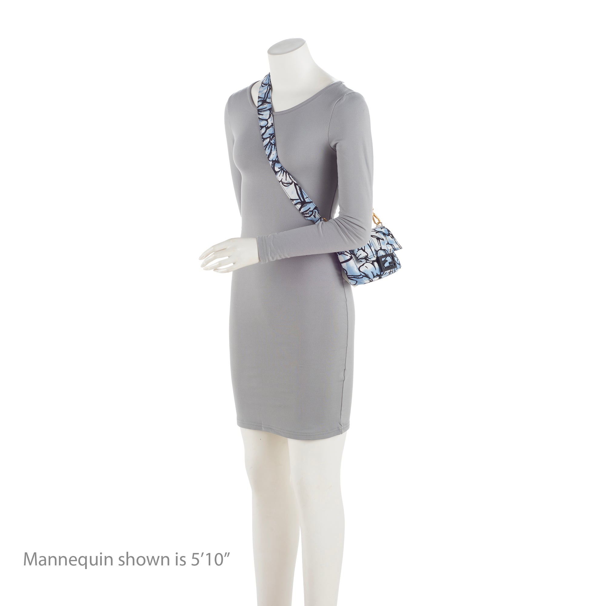 Fendi Nylon Floral Cloudy Porter Baguette Mini Phone Pouch (SHF-BE23Wb)