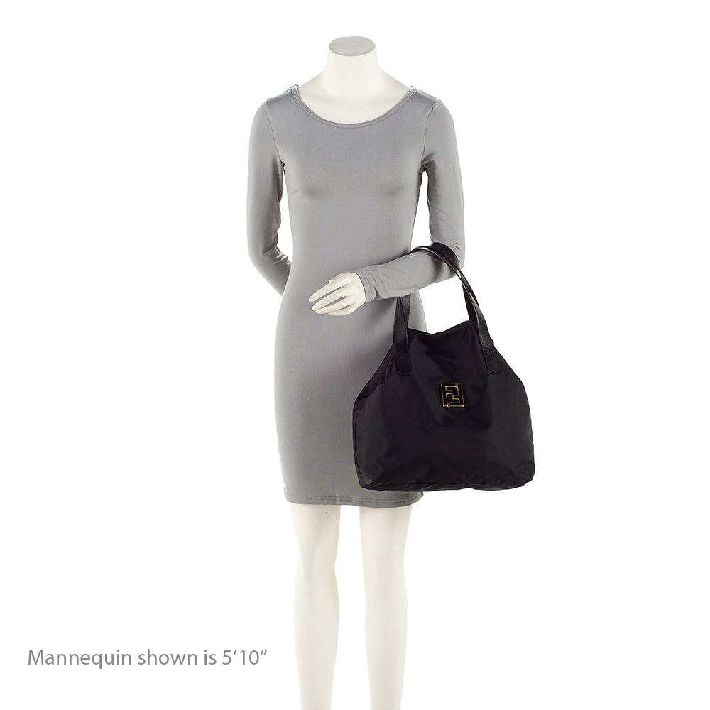 Fendi Nylon Logo Small Tote (SHF-20761)