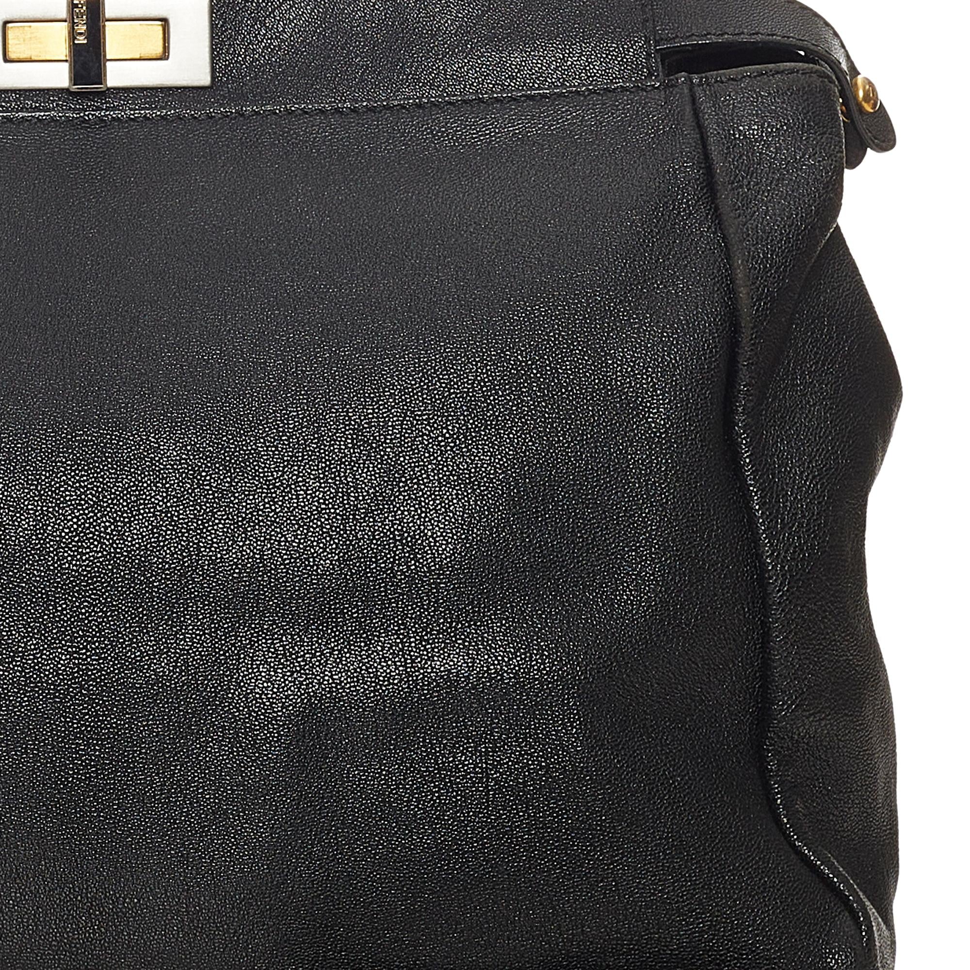 Fendi Peekaboo Leather Satchel (SHG-27736)