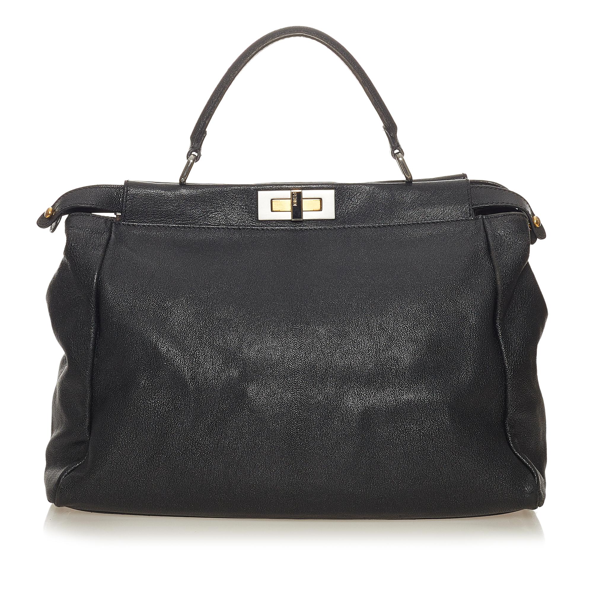 Fendi Peekaboo Leather Satchel (SHG-27736)
