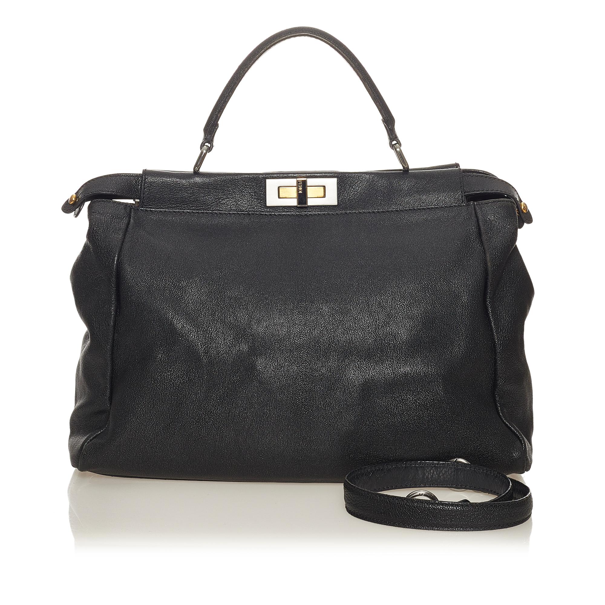 Fendi Peekaboo Leather Satchel (SHG-27736)