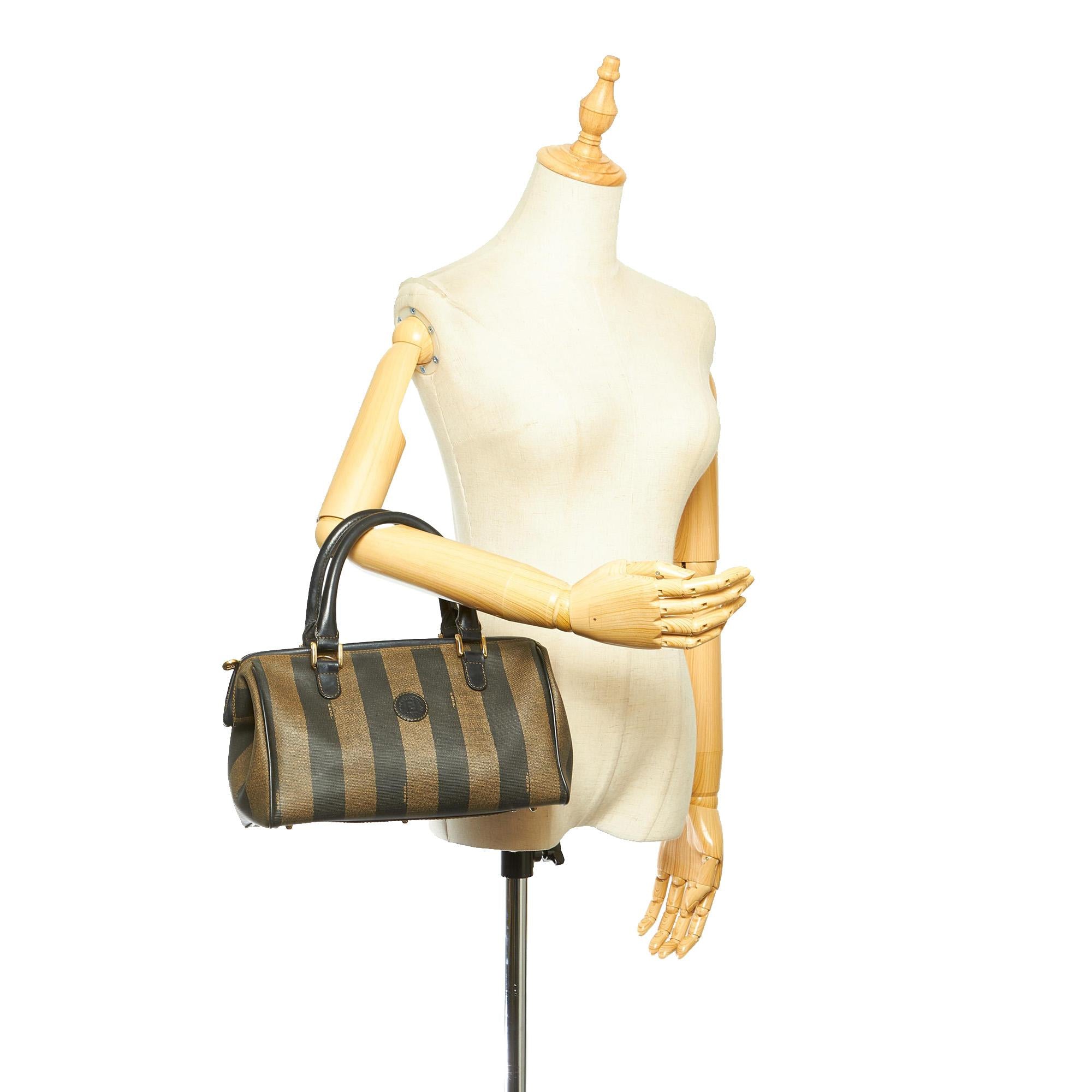 Fendi Pequin Boston Bag (SHG-19584)