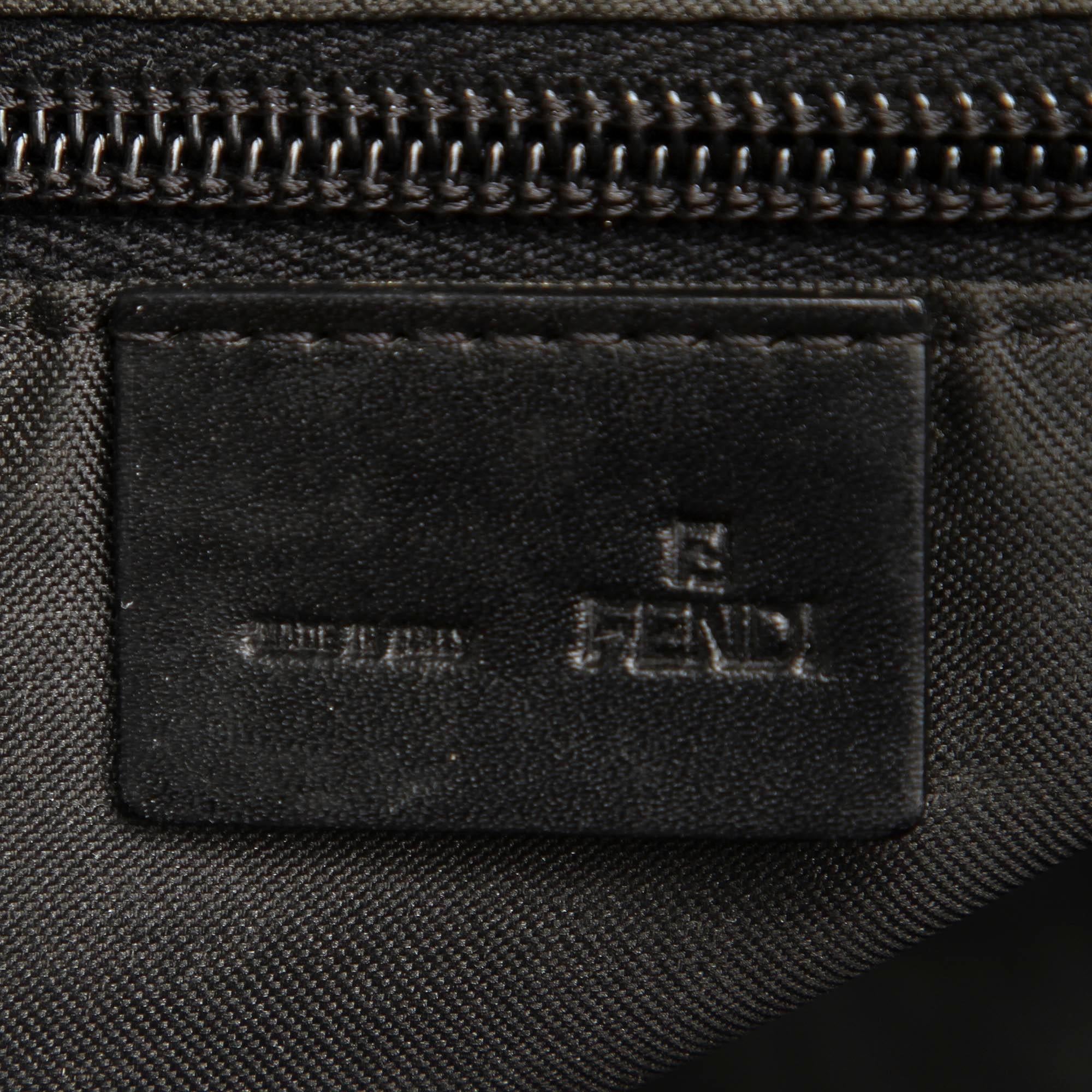 Fendi Pequin Canvas Shoulder Bag (SHG-11396)