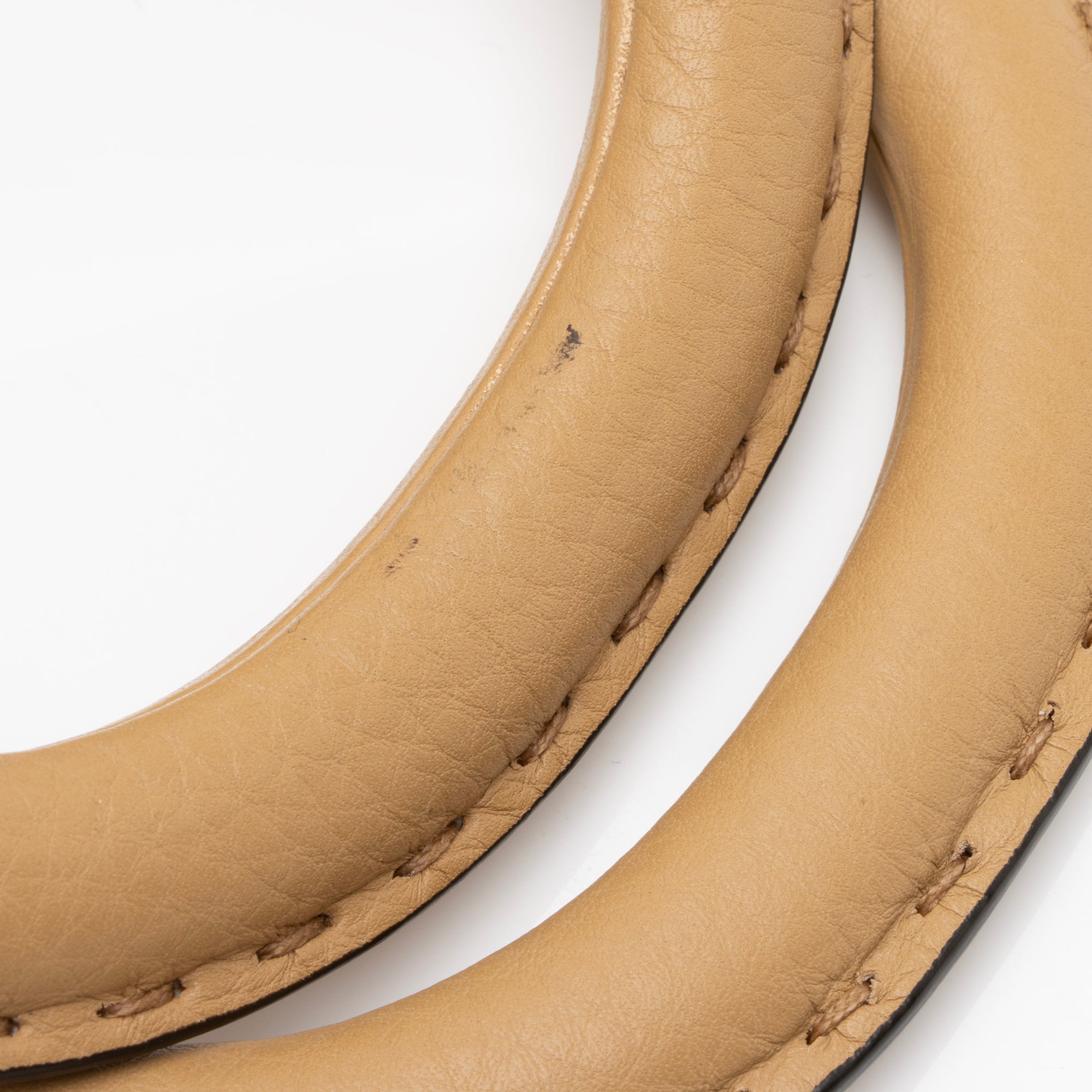 Fendi Calfskin Romano Selleria FF Handle Medium Tote (SHF-23375)