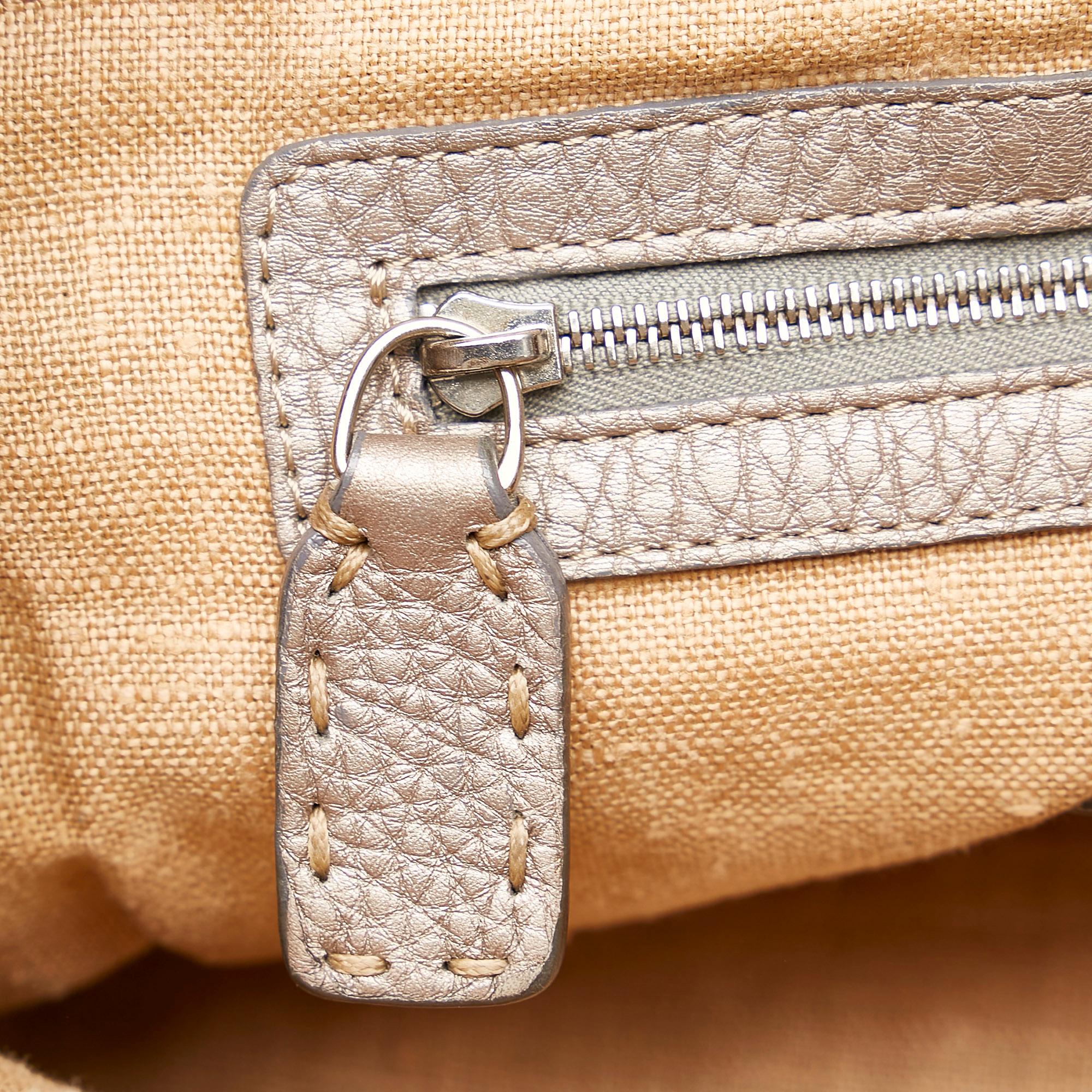 Fendi Selleria Borghese Leather Handbag (SHG-28253)