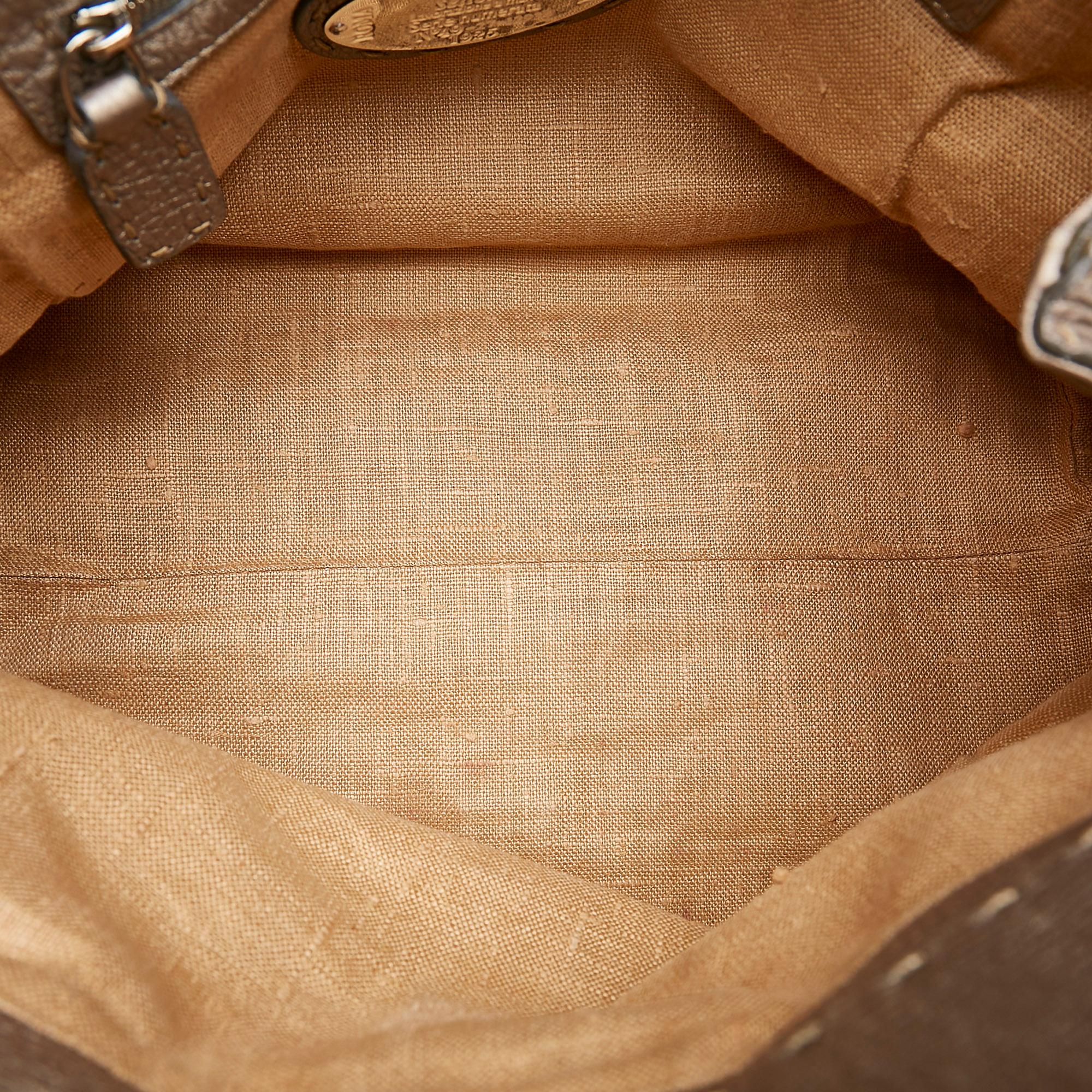 Fendi Selleria Borghese Leather Handbag (SHG-28253)