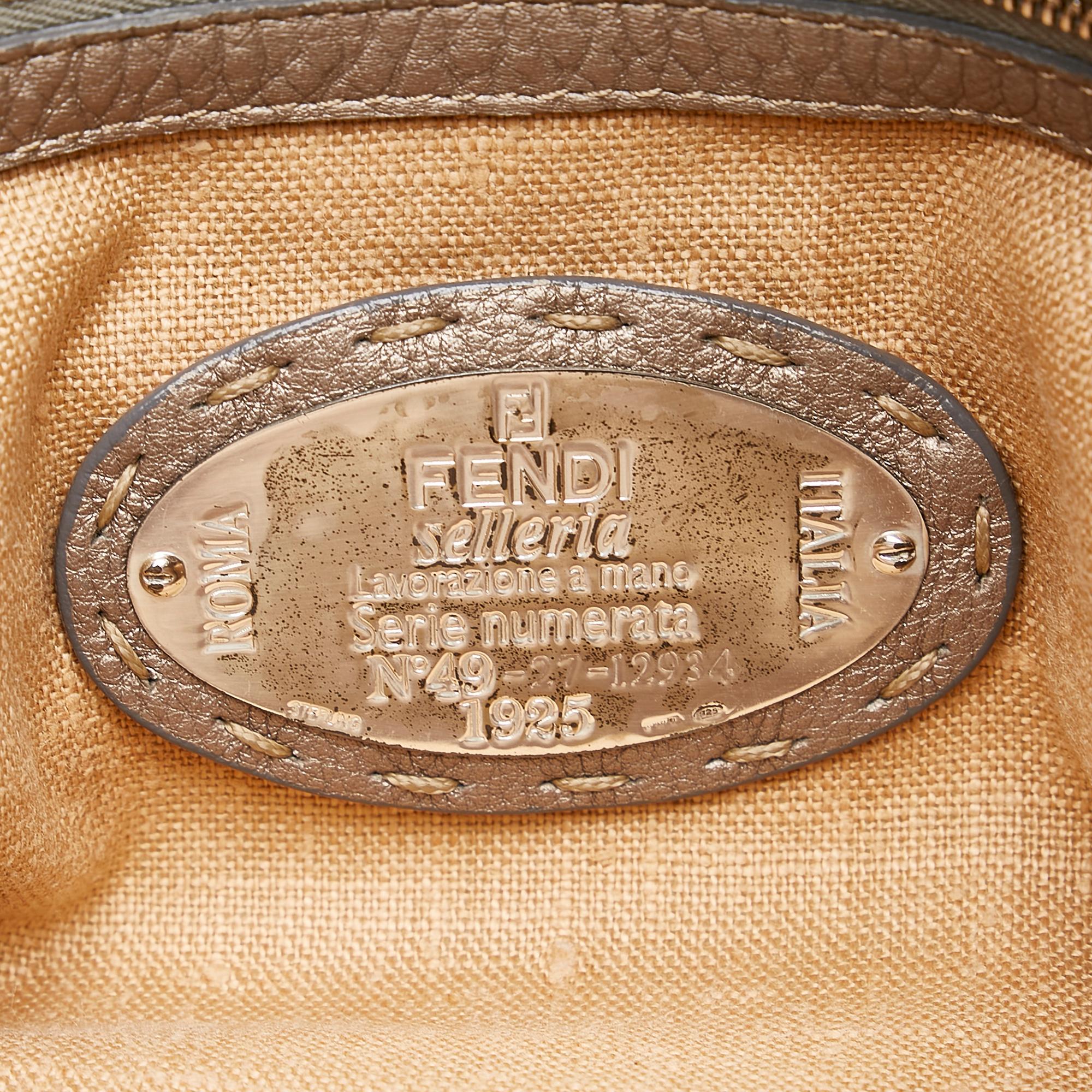 Fendi Selleria Borghese Leather Handbag (SHG-28253)