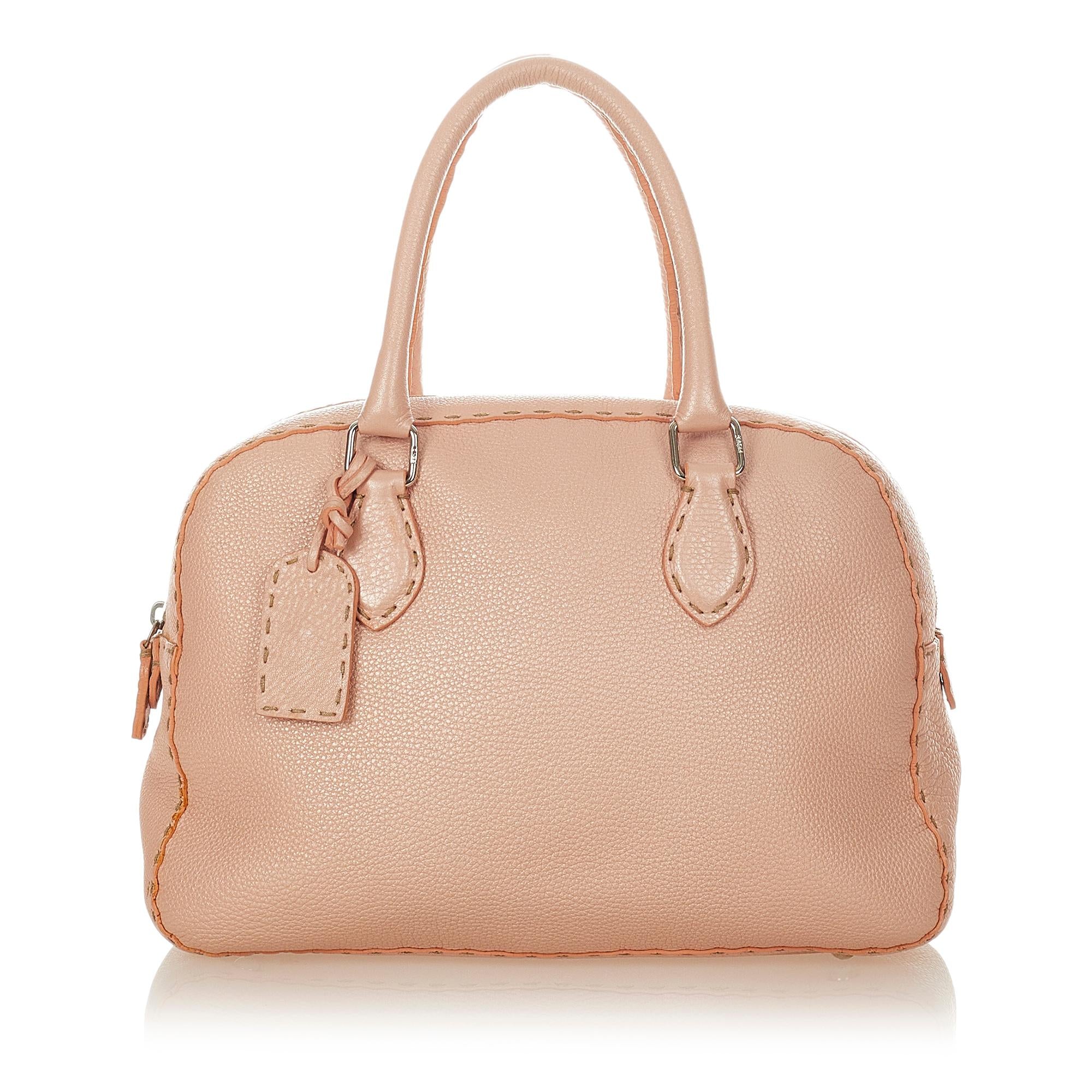 Fendi Selleria Leather Handbag (SHG-26621)