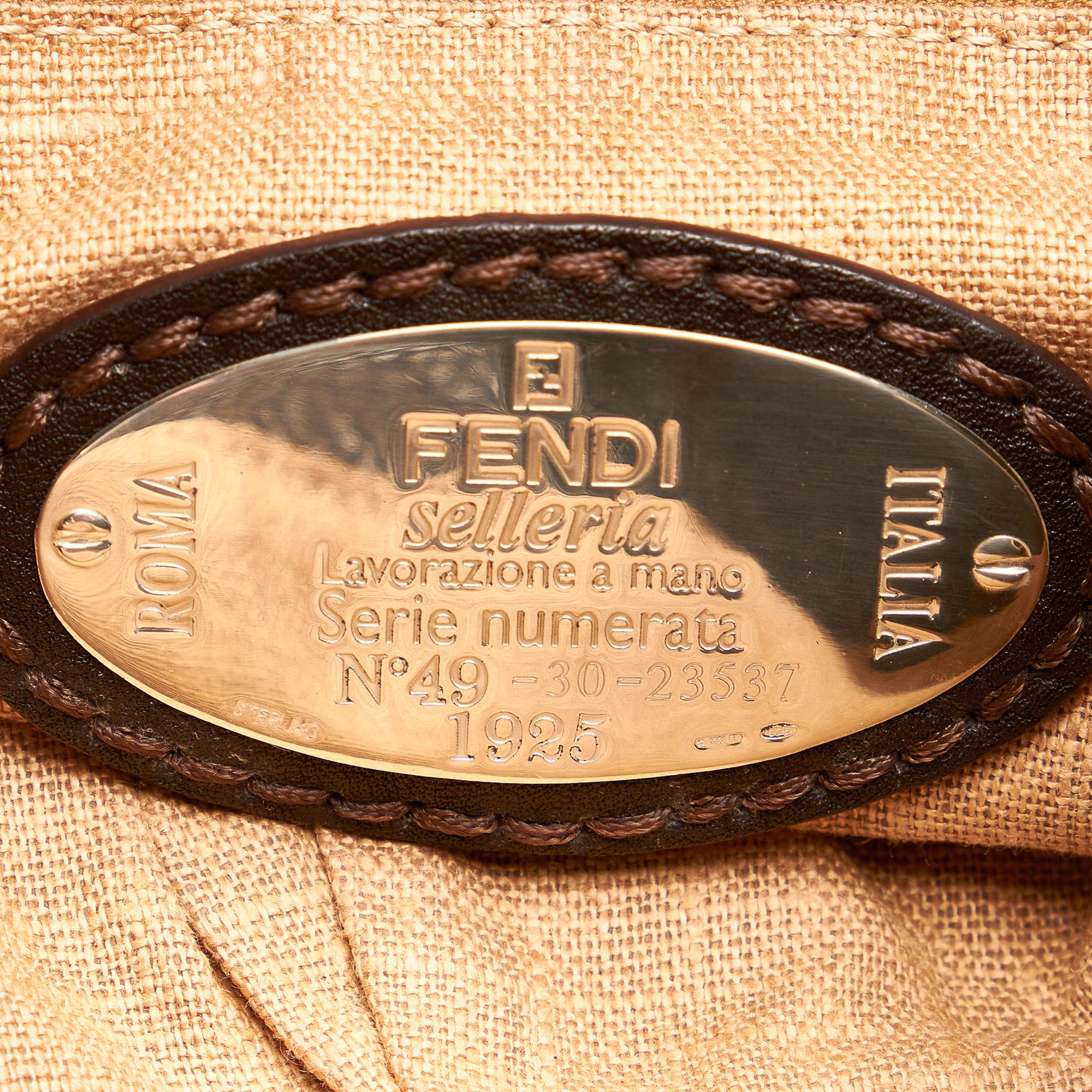 Fendi Selleria Pomodorino Leather Tote Bag (SHG-27133)