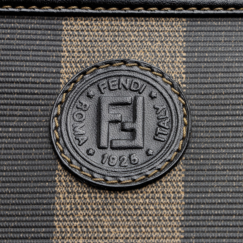 Fendi Vintage Pequin Shoulder Bag (SHF-13582)