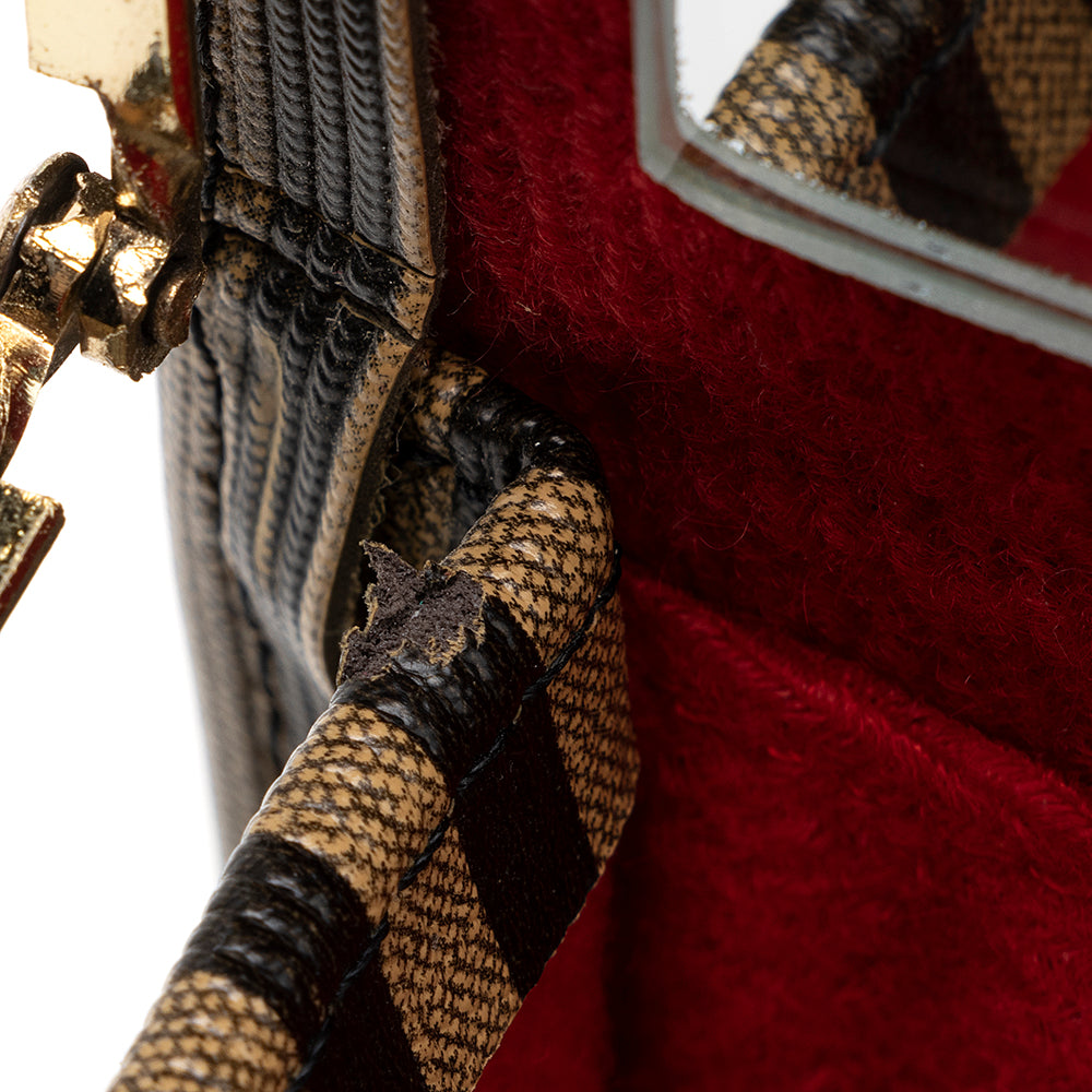 Fendi Vintage Pequin Train Case Shoulder Bag (SHF-18663)