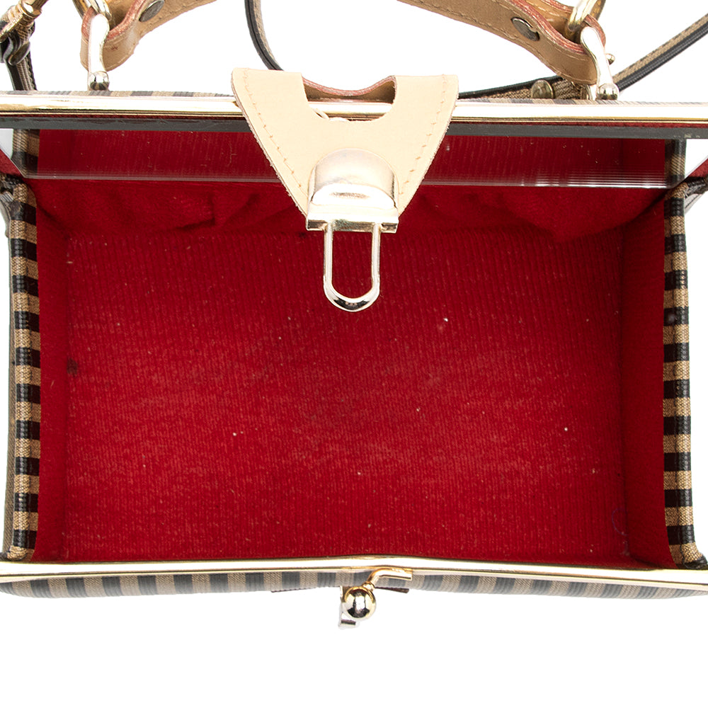 Fendi Vintage Pequin Train Case Shoulder Bag (SHF-18663)