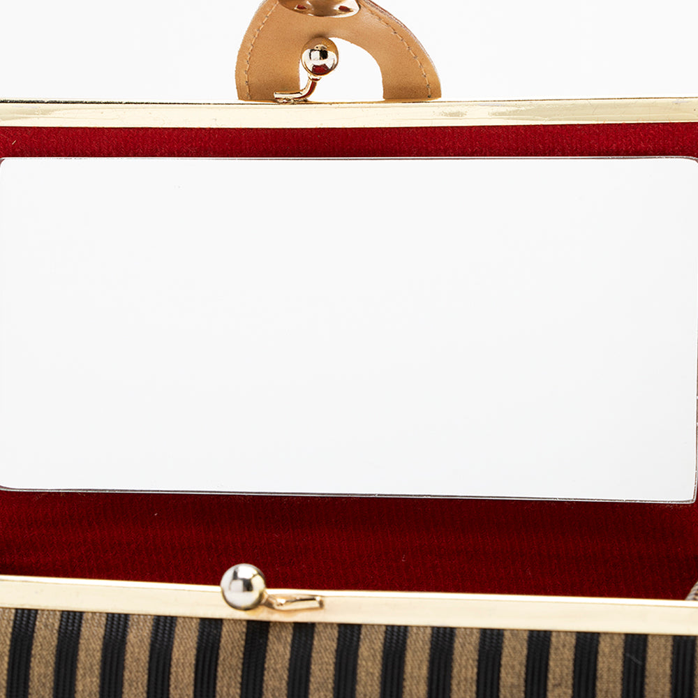 Fendi Vintage Pequin Train Case Shoulder Bag (SHF-18663)