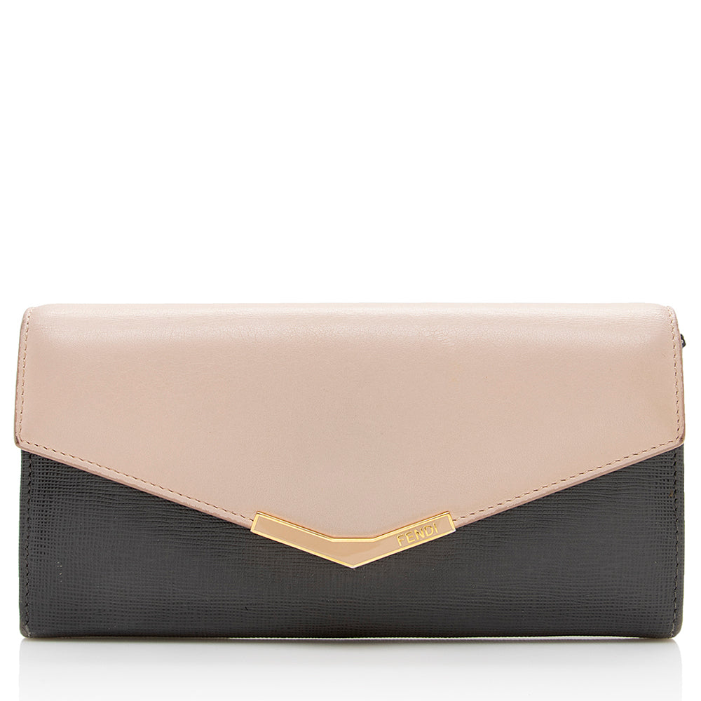 Fendi Vitello Elite 2Jours Wallet - FINAL SALE (SHF-17387)
