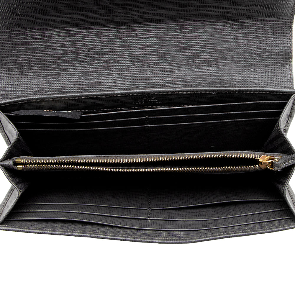 Fendi Vitello Elite 2Jours Wallet - FINAL SALE (SHF-17387)