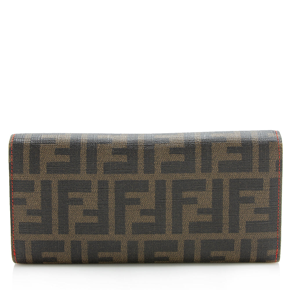Fendi Zucca Spalmatti Trifold Wallet (SHF-12796)