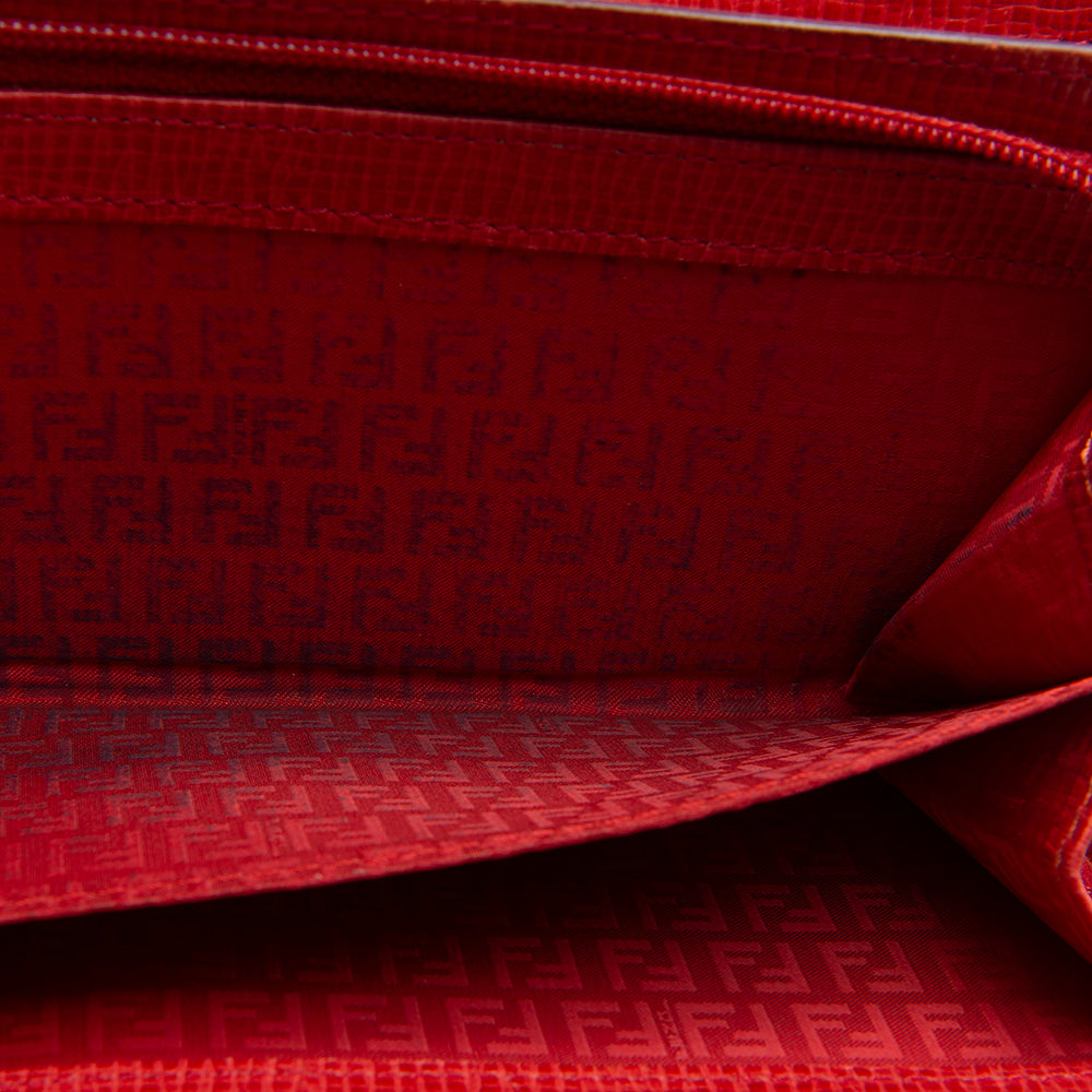 Fendi Zucca Spalmatti Trifold Wallet (SHF-12796)