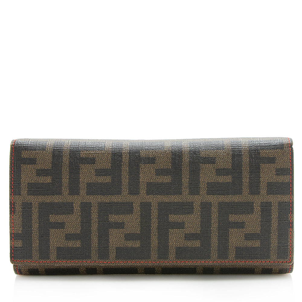 Fendi Zucca Spalmatti Trifold Wallet (SHF-12796)