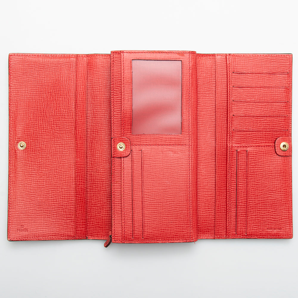 Fendi Zucca Spalmatti Trifold Wallet (SHF-12796)