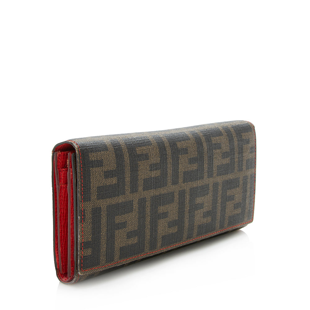 Fendi Zucca Spalmatti Trifold Wallet (SHF-12796)