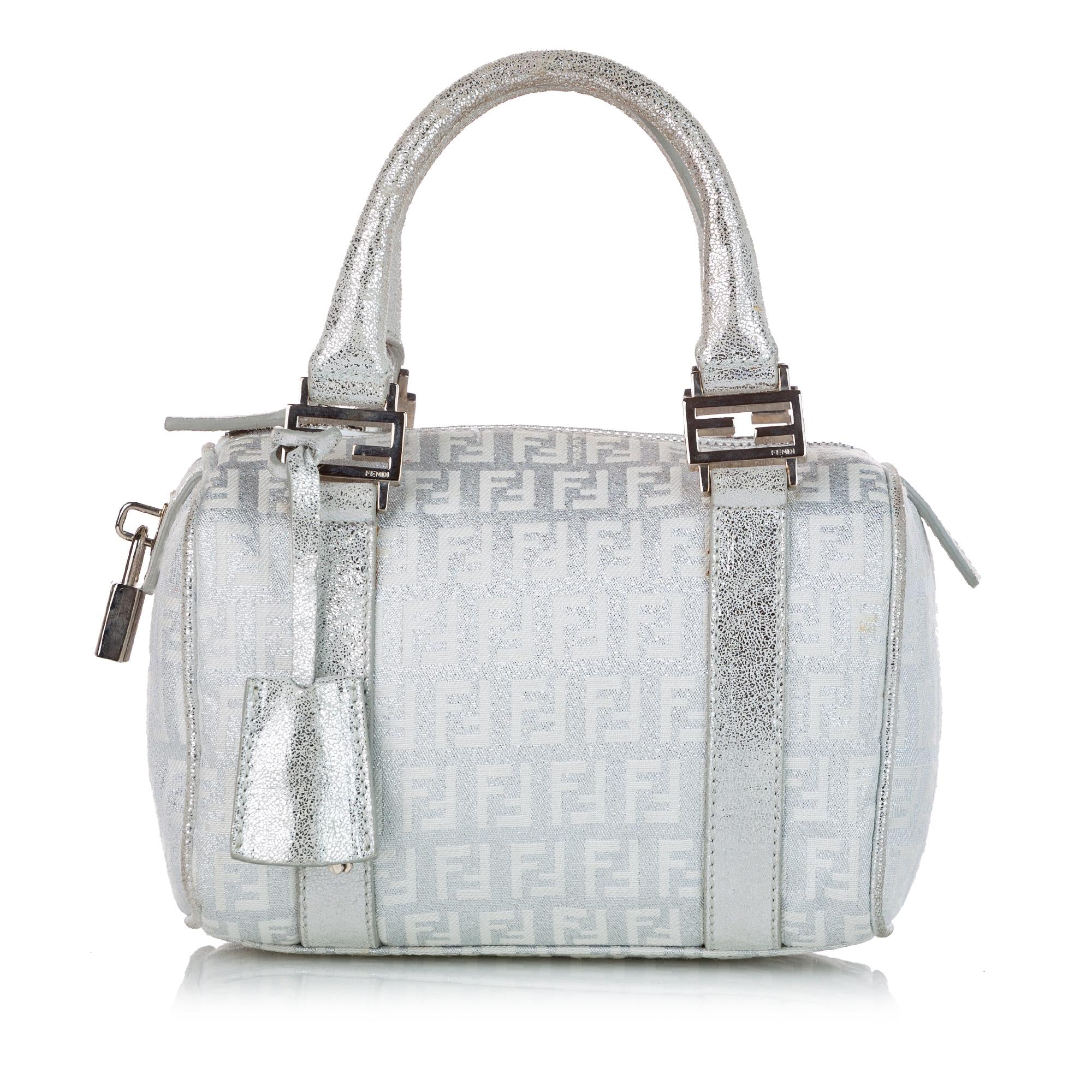 Fendi Zucchino Canvas Boston Bag (SHG-28234)