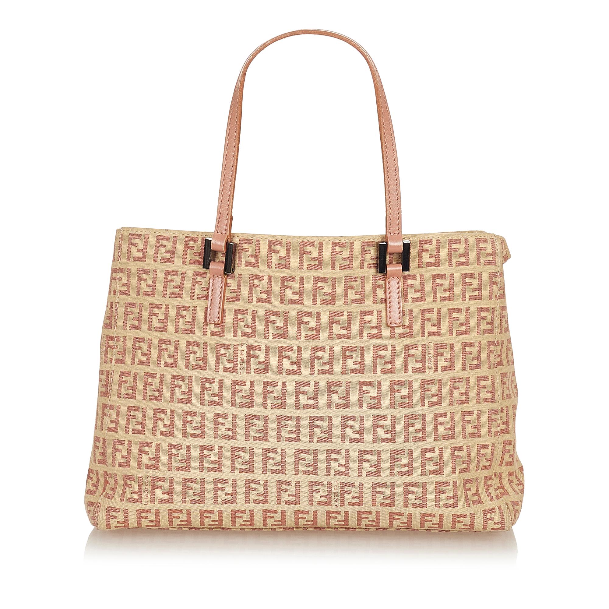 Fendi Zucchino Canvas Handbag (SHG-26834)