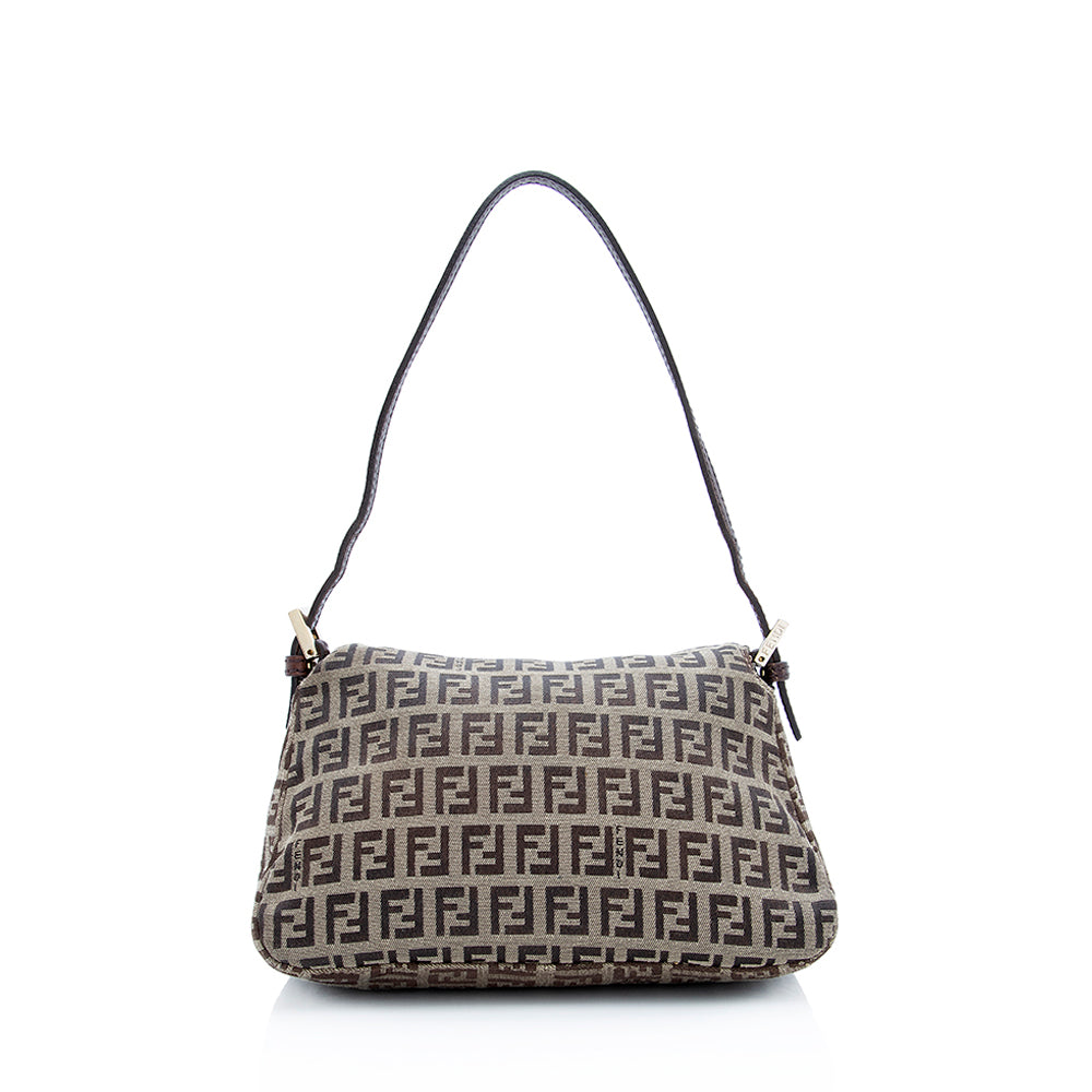 Fendi Zucchino Mini Baguette Bag (SHF-18855)