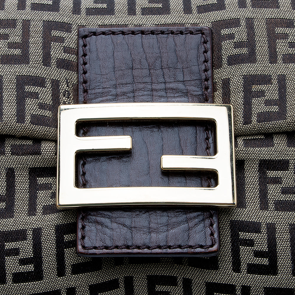 Fendi Zucchino Mini Baguette Bag (SHF-18855)