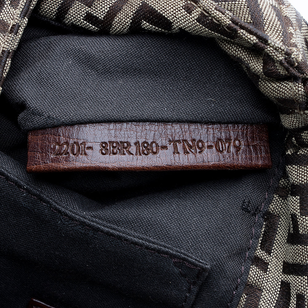 Fendi Zucchino Mini Baguette Bag (SHF-18855)