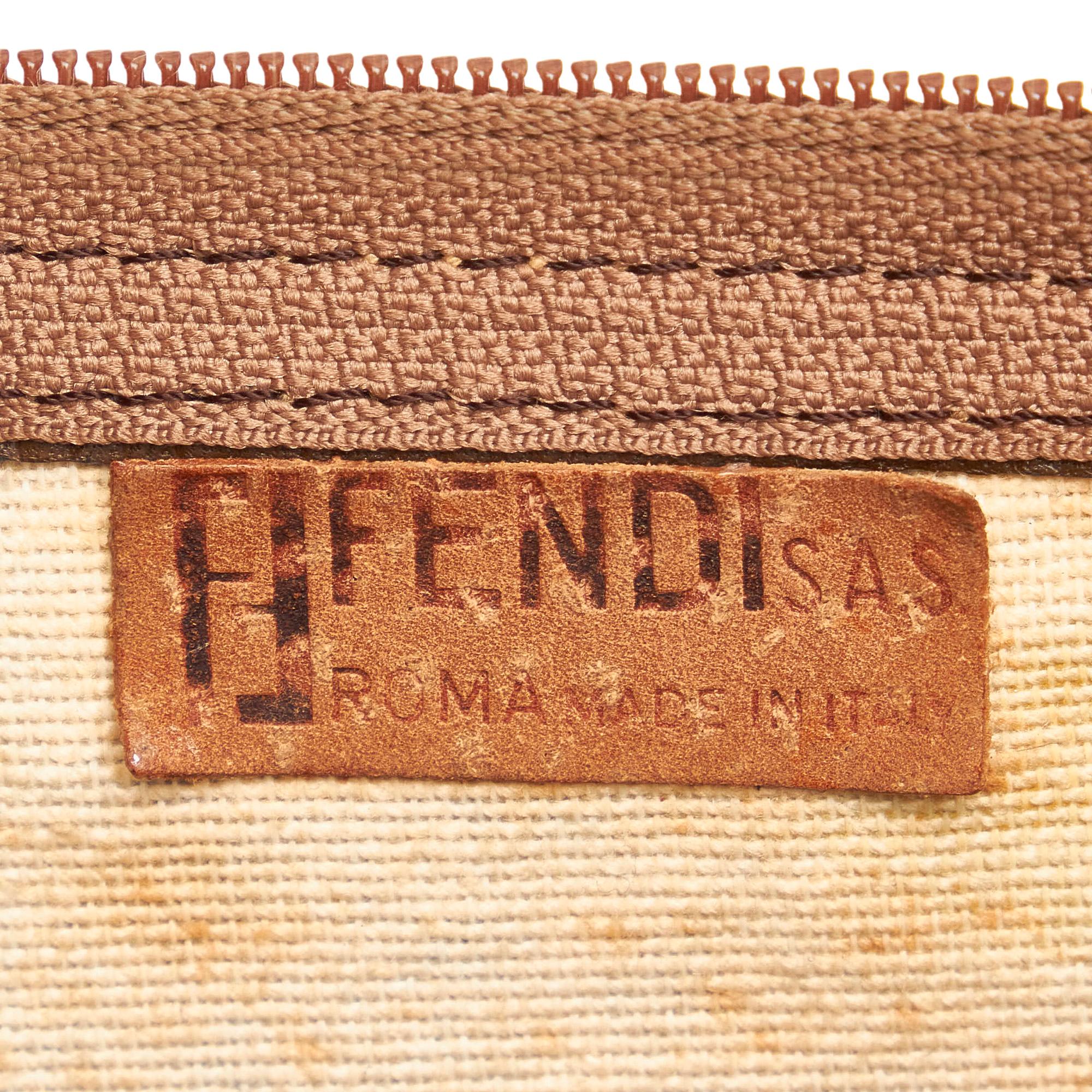 Fendi Zucchino Patent Leather Boston Bag (SHG-28254)