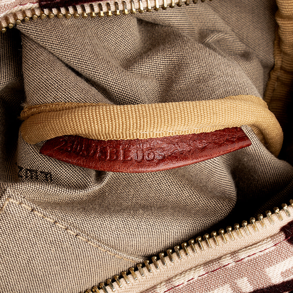 Fendi Zucchino Velvet Small Boston Satchel (SHF-18601)