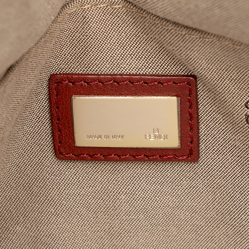 Fendi Zucchino Velvet Small Boston Satchel (SHF-18601)