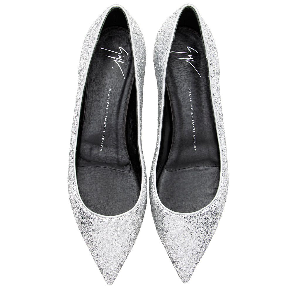 Giuseppe Zanotti Glitter Flats - Size 10 / 40 (SHF-19559)