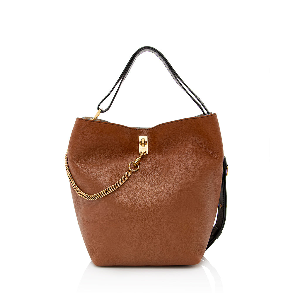 Givenchy Leather GV Bucket Bag (SHF-22089)