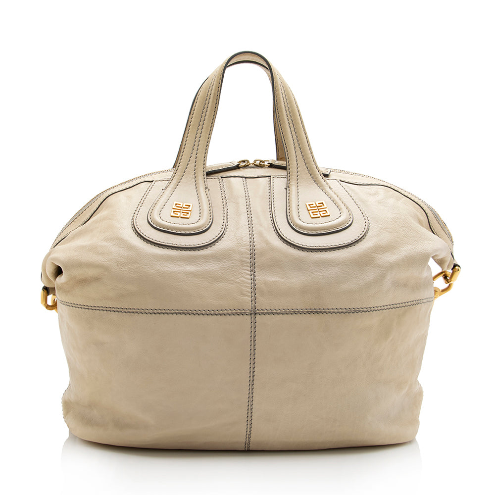 Givenchy Leather Nightingale Medium Satchel (SHF-17711)