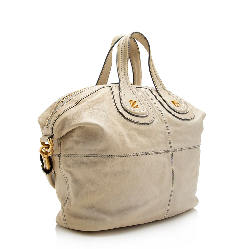 Givenchy Leather Nightingale Medium Satchel (SHF-17711)