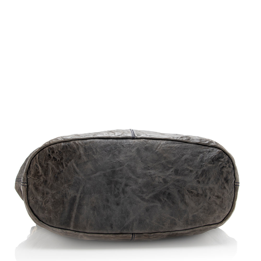 Givenchy Leather Nightingale Medium Satchel (SHF-20720)