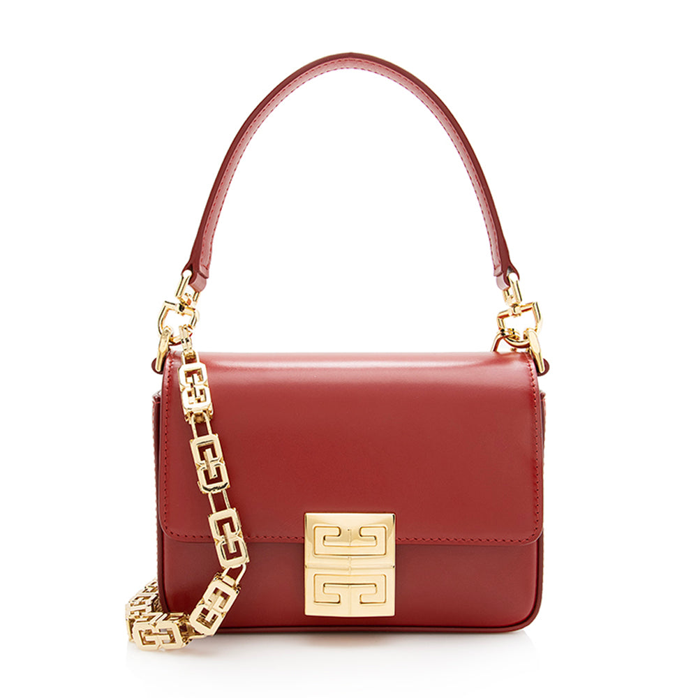 Givenchy Smooth Calfskin 4G Box Small Crossbody Bag (SHF-22445)