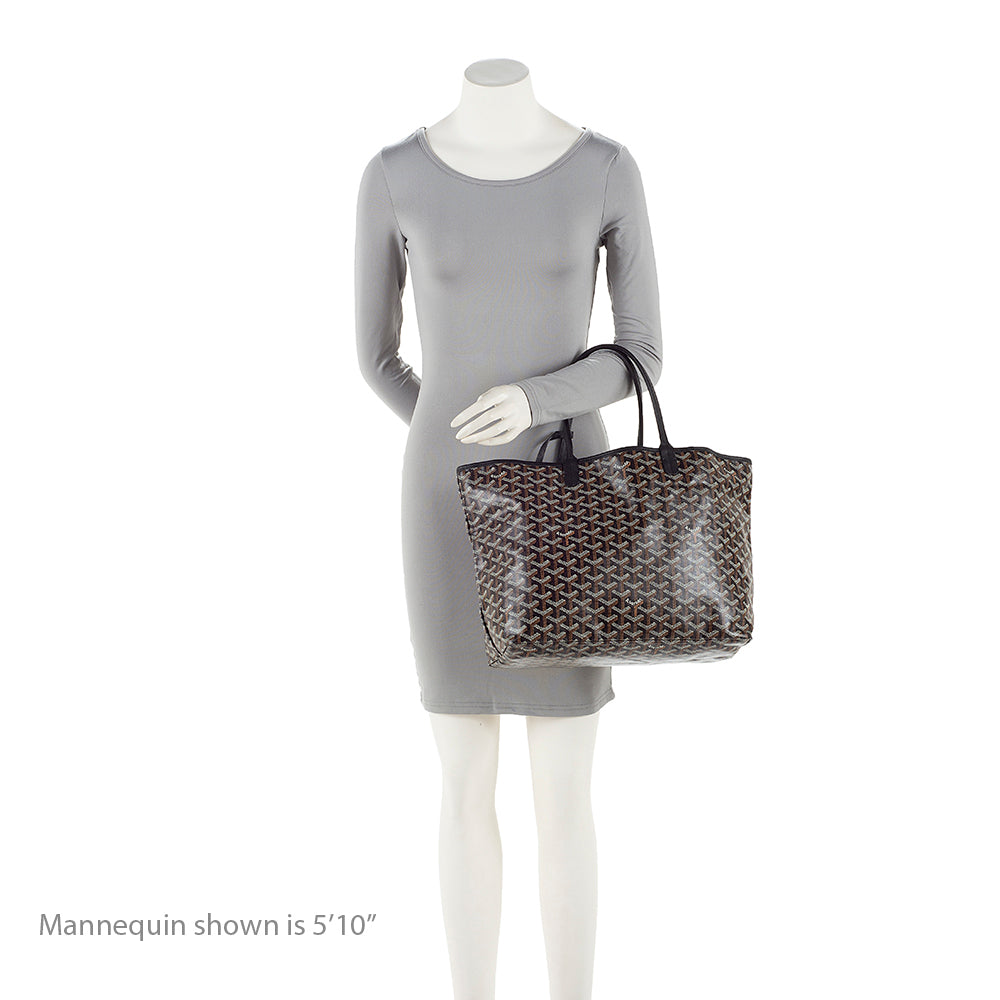 Goyard Goyardine Canvas St. Louis PM Tote (SHF-20351)