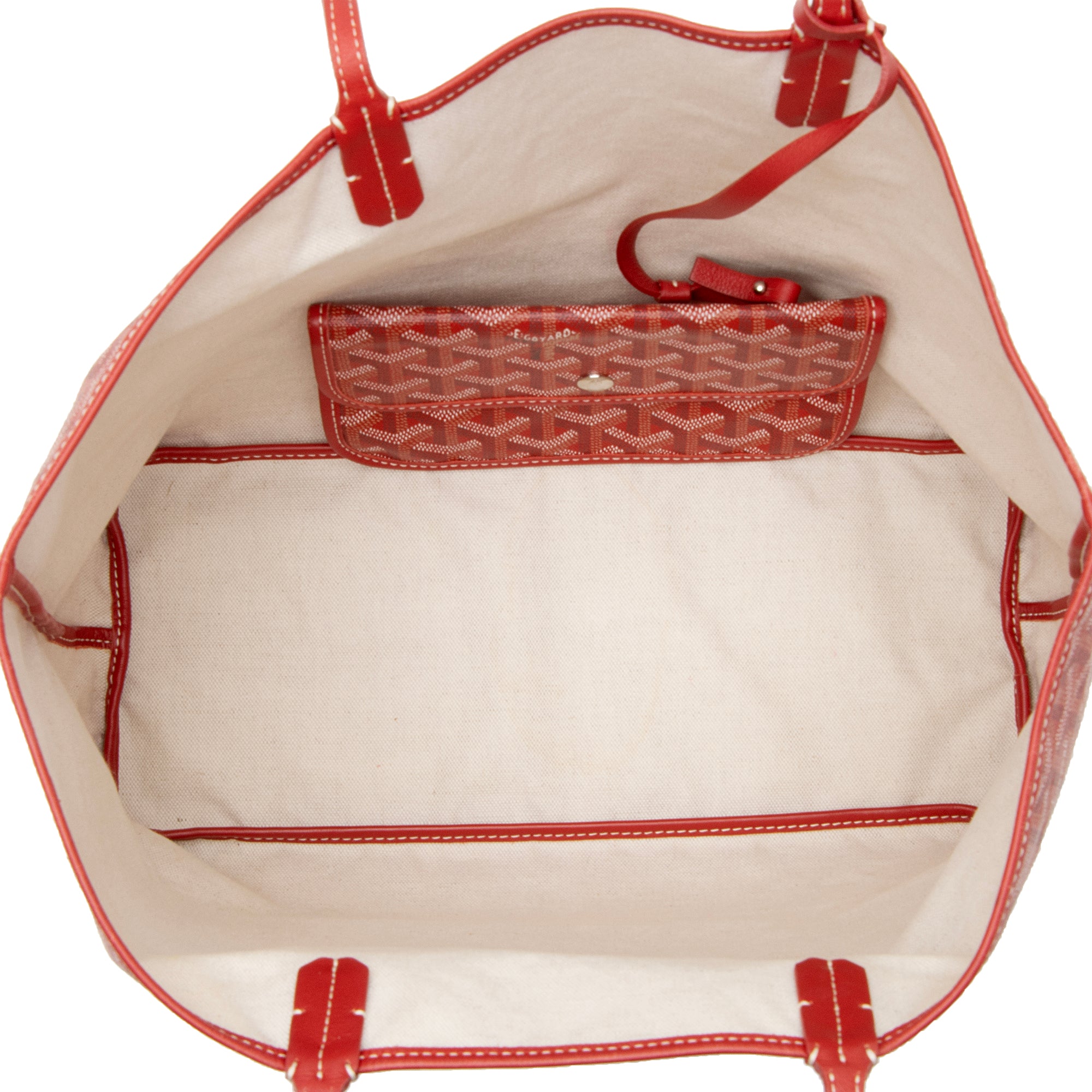 Goyard Goyardine Canvas St. Louis PM Tote (SHF-amKRM5)