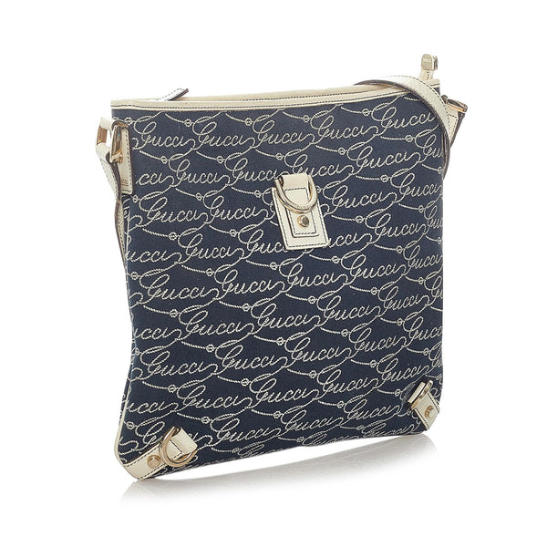 Gucci Abbey D-Ring Denim Crossbody Bag (SHG-33100) – LuxeDH